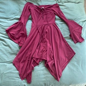 Lace up, flowy, dress from earthbound. Size small
